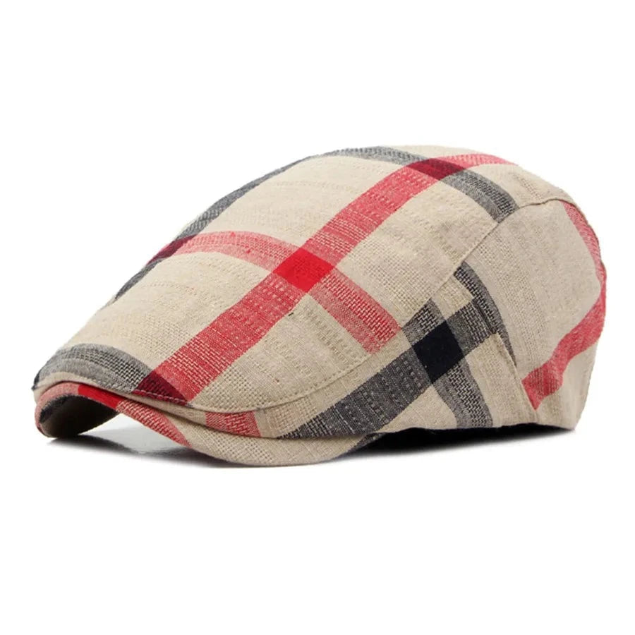 Men’s Classic Style Plaid Beret (4)