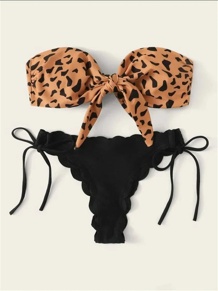 Leopard Print Beach Bikini