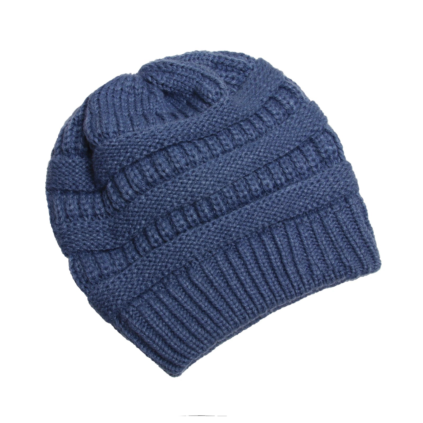 Denim Women's Knitted Beanie Hat