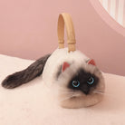 Plush Siamese Cat Women's Handbag